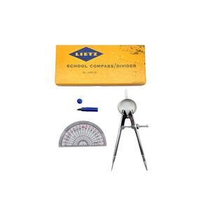 Vintage Lietz Compass, Lead And Divider Set No. 3098-20, 6 Inch w/ Box, Japan
